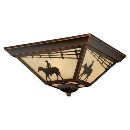 VAXCEL INTERNATIONAL Trail 14In. Outdoor Flush Mount T0109